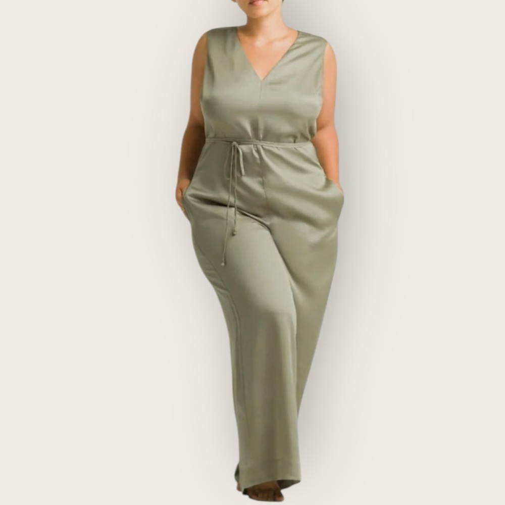 NWT | Ettitude | Sleeveless Jumpsuit | Olive Green | XL